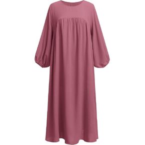 IBTOM CASTLE Abaya for Women Muslim Prayer Eid Ramadan Modest Dress Middle East Arabian Khimar Islamic Long Dubai Caftan Robe in Saudi Arabia