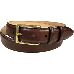 Men's Dress Belt Classic Buckle 100% Genuine Leather Business uniform Belts 1-1/8"(30mm) Wide