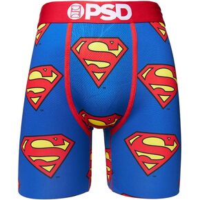 PSD Men's Dc Superman Boxer Briefs, Blue, S