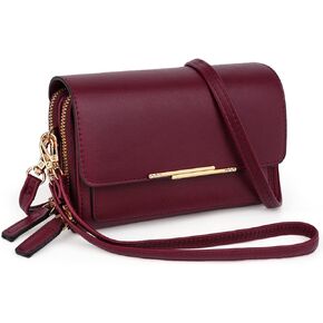 UTO Small Crossbody Shoulder Bag for Women Cellphone Bags Card Holder Wallet with Wristlet Purse and Handbags