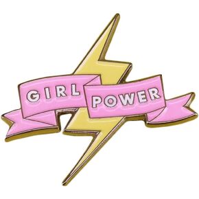 Girl Power Strong Powerful Woman Lapel Pin Gift GRL PWR Feminist Gift for Women Empowerment Brooch