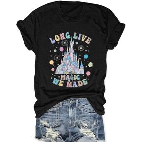 Women Vintage Magical Shirt Long Live All The Magic We Made T Shirts Funny Short Sleeve Tops