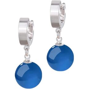Potara Earrings for Women & Men - Potara Jewelry for Girls - Agate Potara Earrings - Potara Jewelry - Unisex Potara Danglers - Costume Earrings - Japanese Jewelry