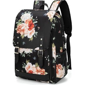 LEDAOU School Backpack for Teen Girls with Fanny Pack Laptop Backpacks 15.6 inch Daypack Women Bookbag School Bag for College Travel (Beige)