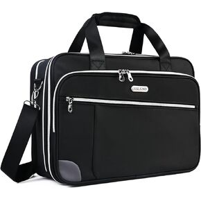17 Inch Laptop Bag, Expandable Computer Briefcase Water Resistant Shoulder Messenger Bag for Men/Women/Travel/Business/Work/College