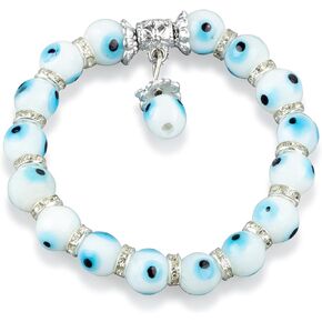 Adjustable Evil Eye Bracelets Women - 925 Sterling Silver Evil Eye Protection Bracelet For Women - Mexican Evil Eye Charm Bracelets - Sterling Silver Bracelets Women - Evil Eye Jewelry Women