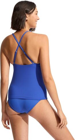 Seafolly Women's Ring Front Tankini Top Swimuit in Saudi Arabia