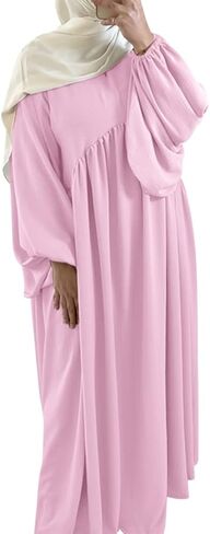 IBTOM CASTLE Abaya for Women Muslim Prayer Eid Ramadan Modest Dress Middle East Arabian Khimar Islamic Long Dubai Caftan Robe in Kuwait