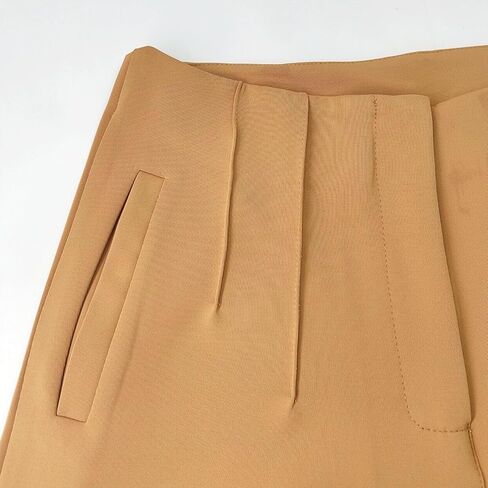 سروال كاجوال بخصر مرتفع قابل للتمدد للنساء من بيرو، بنطلون كاجوال عصري نحيف للعمل مع جيوب in Kuwait