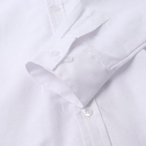 قميص أكسفورد بأكمام طويلة للأولاد من Spring&Gege قمصان قطنية بأزرار سفلية (4-14 سنة) in Kuwait