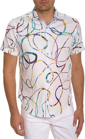 Robert Graham Men's Rampage Short-Sleeve Woven Shirt in Saudi Arabia