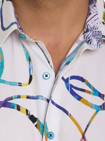 Robert Graham Men's Rampage Short-Sleeve Woven Shirt in Saudi Arabia