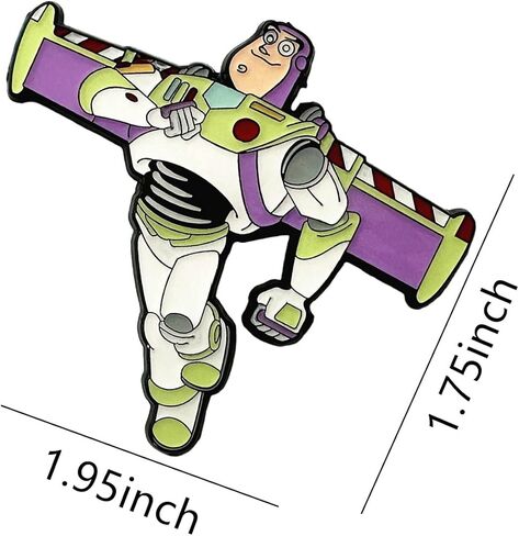 دبابيس أنيمي Buzz Lightyea، لعبة كرتونية ستوي كوسبلاي دبوس صدر معدني من سبائك الزنك البيئي، هدايا للنساء والفتيات in Kuwait