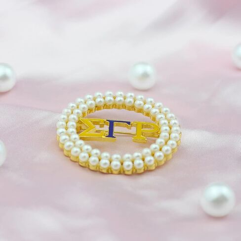 SGRh Sorority Paraphernalia Bracelet Brooch Pin 1922 Sorority Necklace Greek Sorority Gift for Women Girls in Kuwait