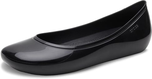 Crocs Women's Brooklyn Flats Ballet, Black, Numeric_8 in Saudi Arabia