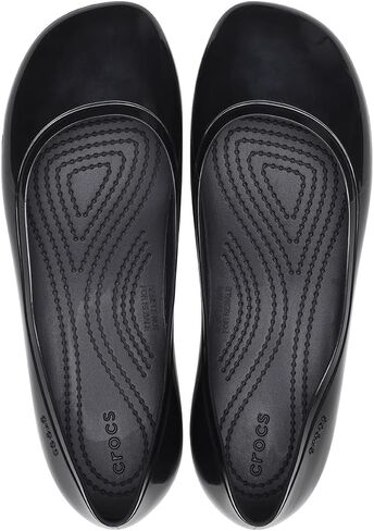 Crocs Women's Brooklyn Flats Ballet, Black, Numeric_8 in Saudi Arabia