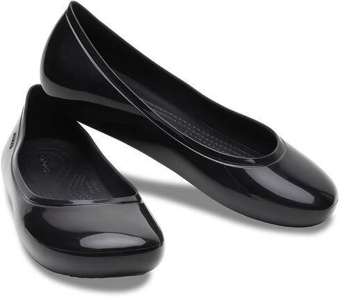 Crocs Women's Brooklyn Flats Ballet, Black, Numeric_8 in Saudi Arabia
