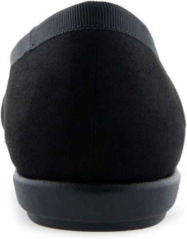 Aerosoles Women's HOMEBET Ballet Flat, Black Faux Suede, 7.5 in Kuwait