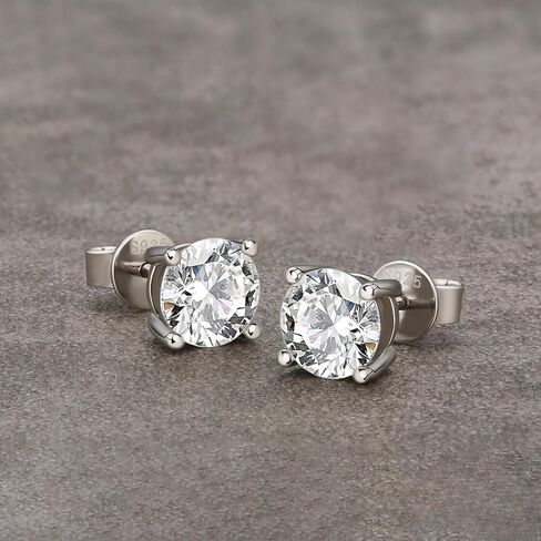 5 Pairs Cubic Zirconia Sterling Silver Stud Earrings for Women Girls,14K Small Gold Plated Tiny Stud Earrings Set for Multiple Piercing Cartilage Hypoallergenic Earrings For Men in Saudi Arabia