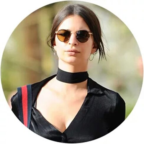 Black Velvet Choker Necklace Gothic Simple Punk Leather Collar Jewelry for Women and Teen Girls in Kuwait