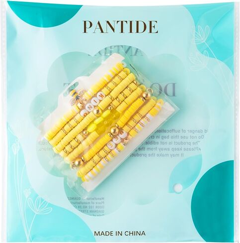 pantide 8 قطع النحل هيشي الأساور مجموعة الملونة preppy النحل نوع القلب نجمة مطرز بوليمر كلاي تكويم تمتد سحر طبقات أساور boho y2k kidcore الربيع الصيف الشاطئ مجوهرات للنساء الفتيات in Kuwait