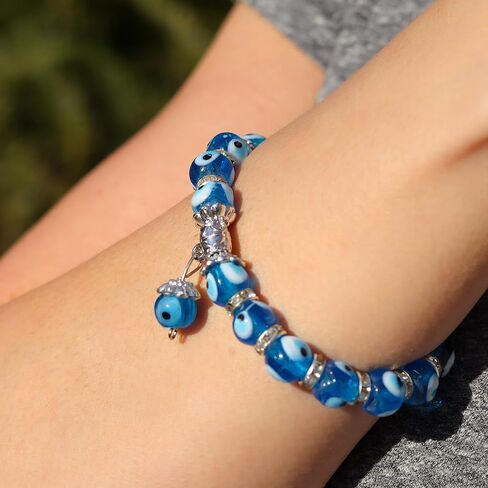 Adjustable Evil Eye Bracelets Women - 925 Sterling Silver Evil Eye Protection Bracelet For Women - Mexican Evil Eye Charm Bracelets - Sterling Silver Bracelets Women - Evil Eye Jewelry Women in Saudi Arabia