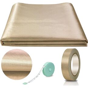 Faraday Fabric, Faraday Cloth 43"x118" with Faraday Tape Military Grade Protection Nickel Copper Faraday Cloth for WiFi, GPS