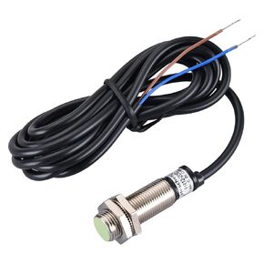 M12 Inductive Proximity Sensor Switch PR12-2DC Cylindrical Type Detector 2mm DC12-24V 2-Wire NC(Normally Closed) CE