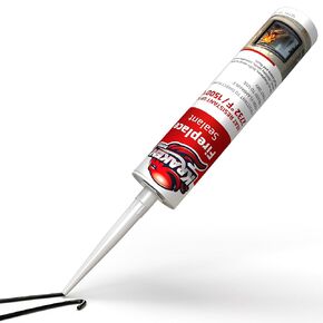 Kraken Bond High Temperature Black Fireplace Sealant - (2x10.1 oz.) Fire Resistance Up to 2732°F, High Temp Fire Caulk for Ovens, Stoves, Chimneys - Fast Dry, Non-Flammable, Low Odor, 2 Pack