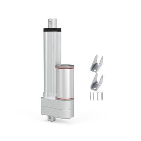 Stroke 50mm 1000N 2 Inch Stroke Linear Actuator 12V High Load 220lbs Linear Motion Actuator, Electric Actuator 0.47"/s Heavy Duty with Mounting Bracket