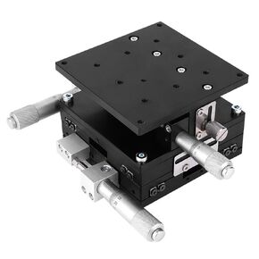 XYZ 3 Axis Manual Linear Stage, 90x90mm Trimming Bearing Tuning Platform Sliding Table LD90-LM