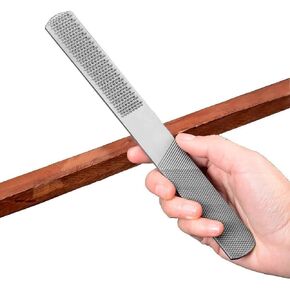Wood Rasp File 4 Way Premium Grade High Carbon Hand File and Round Rasp, Half Round Flat & Needle Files Wood Rasp Set for Sharping Wood and Metal Tools