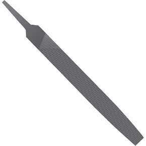 6-inch Flat Medium Cut File Double Cut Teeth High Hardened Steel Hand File Without Handle Suitable for Shaping Wood, Metal, Plastic