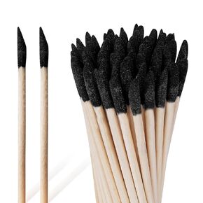 30PCS Sanding Sticks,Detail Sanders for Woodworking and Plastic 3D Printing Model,Fine Detailing Polishing Sticks,Sanding Tool for DIY Wood Hobby Essential,150 Grit (5.4"×0.15") (A-Black)