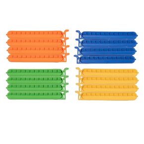 16 Pcs 10CM/3.93IN PLASTIC Dialysis Bag Clamp Sealing Clip