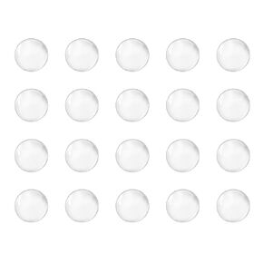 uxcell 8mm Solid Round Clear Glass Ball Boiling Stones Soda Lime Glass Beads 100pcs