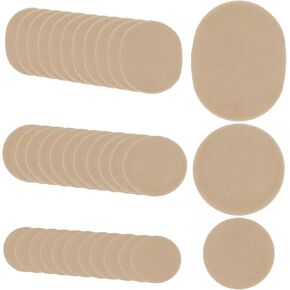 36pcs Moleskin Adhesive Pads, Protective Moleskin Bandages Comfortable Patch Adhesive Moleskin Strips Cushions Soft Coffee-Colored Heel Shoes Stickers for Feet Toes Prevention