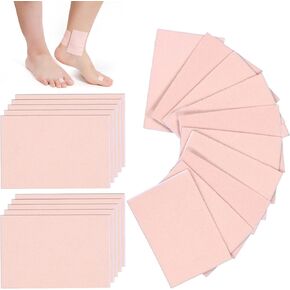 20pcs Adhesive Pads for Feet, Waterproof Moleskin Tape Prevention Padding Moleskin Stickers Moleskin Strips for Feet Decrease Friction for Hiking Running Travel Heel