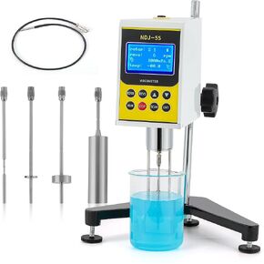 CGOLDENWALL NDJ-5S Rotary Visometer Digital Rotational Viscosity Meter Lab Viscometers RS232 interface 110-240V 1-100,000mPa.s Accuracy:±3.0% (With 0# rotor)