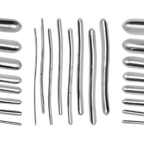 8 Hegar Dilator Sounds Set, 7.5 Inch Double Ended, Stainless Steel, Temperature Control, Autoclavable, Compact Storage Case, Sizes 1mm to 16mm