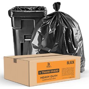 45 Gallon Contractor Trash Bags - Value-Pack of 40, Made in USA - 2.5 MIL 38" x 46" - Heavy Duty Large Plastic Can Liner Garbage Bag for Construction, Industrial, Home, Yard, Lawn, Leaf