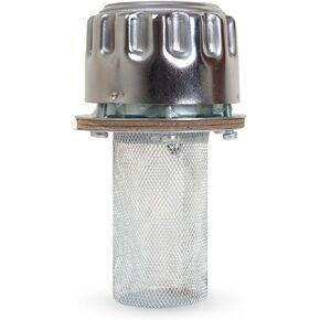 Flange Type Breathers Cap 25CFM/720 LPM, Breather Tank Oil Cap, Hydraulic Cylinder Vent Breather Cap for Hydraulic Reservoir Tank with 40 Micron Filtration 6 Hole Chrome Steel Alloy (FSB-25)