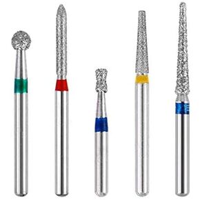 Pwhite 50pcs Diamond Burs FG Diamond Burs