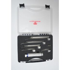 Protege Veterinary Laryngoscope Set Including 5 Miller laryngoscope Blade for Intubation