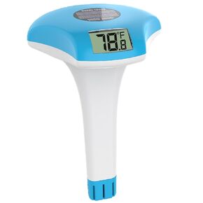 Digital Pool Thermometer – IPX-8 Waterproof Swimming Pool Thermometer Floating Easy Read,Environment-Friendly Solar-Powered Pool Temperature Gauge for Swimming Pools, Spa, Hot Tubs