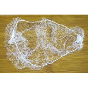 109IR.Lightweight, Regular 22" Size with 1/4" Opening, Nylon Invisible Hairnet (White, 144 pcs)