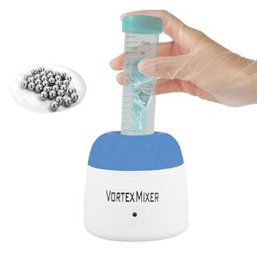 5200rpm mini Vortex Mixer paint shaker,Lab Vortex Shaker with Touch Function for Nail Polish,Eyelash shaker,Tattoo Ink,Glue Adhesives and Test Tubes (Blue)