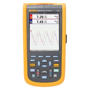 Fluke 123B Industrial ScopeMeter hand-held Oscilloscope, 2 input channels, 20 MHZ bandwidth