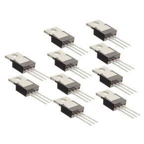 10Pcs Black LM337T LM 337T 3-Terminal Negative Adjustable Output Voltage Regulator,1.5A,TO-220AB，Interfaces
