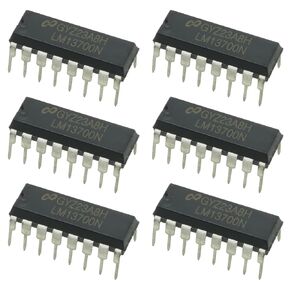 6PCS Dual Transconductance Amplifier LM13700N DIP Package 19x8.5x7.5mm Dual Operational Transconductance Amplifier with Linearizing Diodes and Buffers